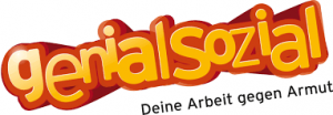 Logo genialsozial - Deine Arbeit gegen Armut