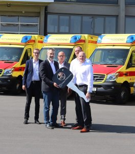 Übergabe neuer Rettungsfahrzeuge an die DRK Rettungsdienst Chemnitz gGmbH
